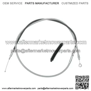 70 11/16" Braided Stainless +8 Extended Length Clutch Cable Harley Touring 08-16 (For: Harley-Davidson)