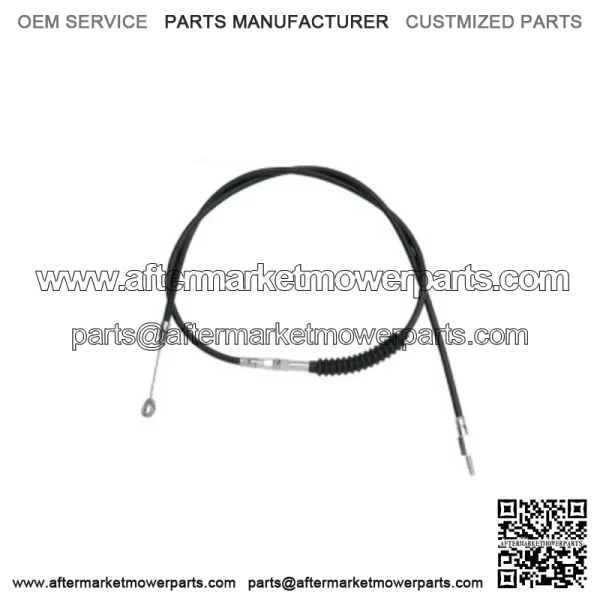 76 11/16" Black Vinyl Extended Clutch Cable Harley Softail Dyna Touring XL 86-13 (For: Harley-Davidson)