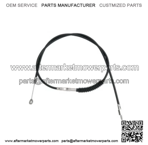 78 11/16" Black Vinyl Extended Length Clutch Cable Harley Softail Dyna Touring (For: Harley-Davidson)