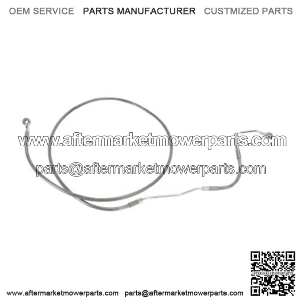66 3/4" +4" Extended Length Stainless Upper Brake Line Harley Touring 09-13 ABS (For: Harley-Davidson)