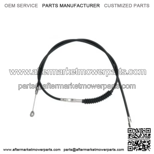 80" Black Vinyl Extended Length Clutch Cable Harley Softail Dyna Touring 06-17 (For: Harley-Davidson)