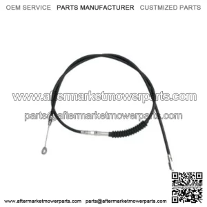 76 11/16" Black Vinyl Extended Length Clutch Cable Harley Softail Dyna Touring (For: Harley-Davidson)