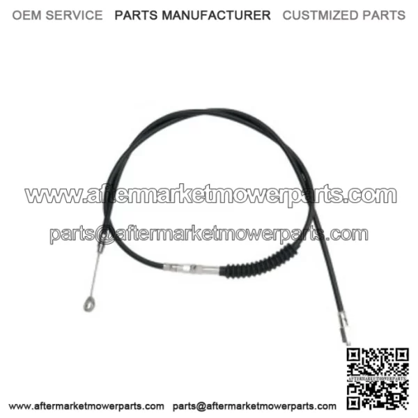 76 11/16" Black Vinyl Extended Length Clutch Cable Harley Softail Dyna Touring (For: Harley-Davidson)