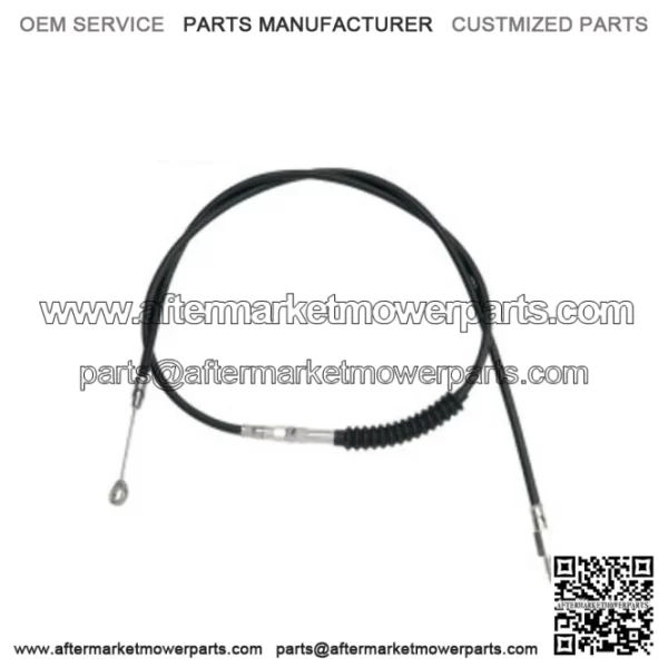 63 11/16" Black Vinyl Extended Clutch Cable Harley Softail Dyna Touring XL 86-13 (For: Harley-Davidson)