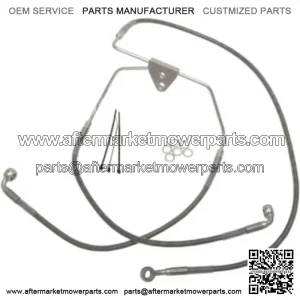 6 Extended Over Stock Stainless Steel Upper Brake Line Kit Harley Touring 08-13 (For: Harley-Davidson)