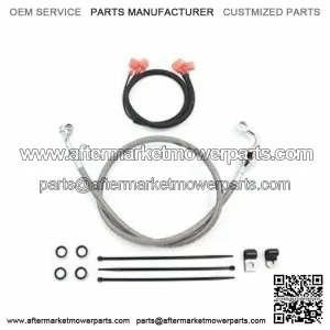 Rear Braided Stainless Brake Hose Line Set 30.5" Chrome Banjos Harley Sportster (For: Harley-Davidson)