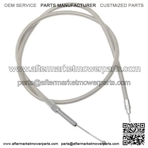 76 11/16" Braided Stainless Extended Clutch Cable Harley Softail Dyna Touring (For: Harley-Davidson)