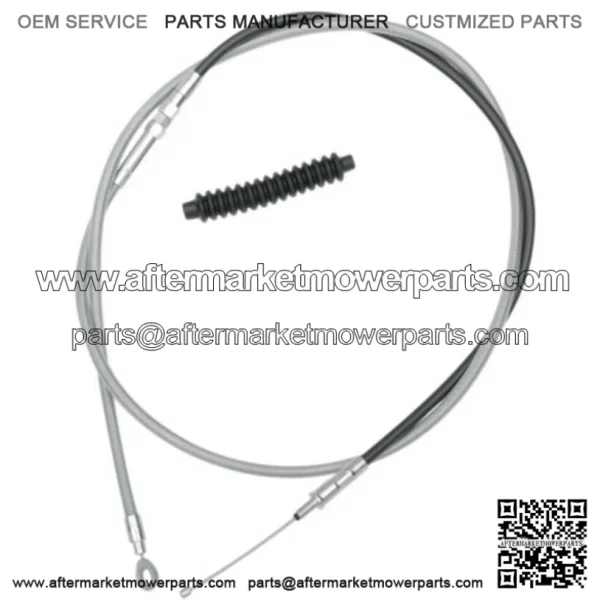 80" Braided Stainless Extended Length Clutch Cable Travel Harley Touring 08-16 (For: Harley-Davidson)