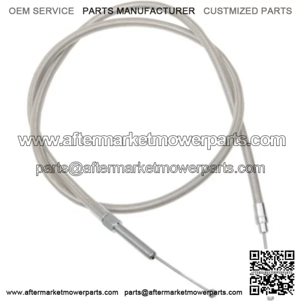 72 11/16" Braided Stainless Extended Clutch Cable Harley Softail Dyna Touring XL (For: Harley-Davidson)