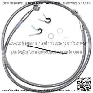 4 45 3/4 Extended Braided Stainless Upper Brake Line Harley Sportster XL 04-13 (For: Harley-Davidson)