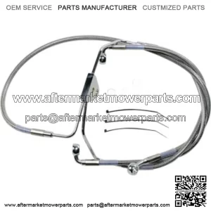 4 Extended Over Stock Stainless Steel Upper Brake Line Kit Harley Touring 08-13 (For: Harley-Davidson)