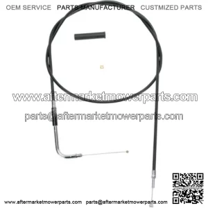 Black Vinyl Throttle Cable 54" 90 Degree 5" Travel Harley 96-17 Big Twin Cam XL (For: Harley-Davidson)