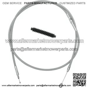 80" +12 Stainless 3 1/8" Clutch Cable 08-13 Harley Touring (For: Harley-Davidson)