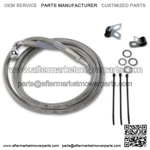 4 50 7/8 Extended Braided Stainless Upper Brake Line Harley Dyna Softail 84-05 (For: Harley-Davidson)