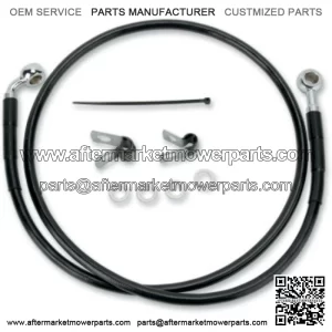 38 3/8" Standard Black Vinyl Brake Upper Line Kit Harley Sportster 04-10 XL883 (For: Harley-Davidson)