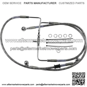 6 35 Extended Braided Stainless Upper Brake Line Kit Harley Sportster XL 16 (For: Harley-Davidson)