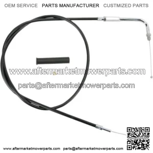 Black Vinyl Throttle Cable Wire 48" 90 Degree 5" Travel Harley 88-95 Big Twin XL (For: Harley-Davidson)