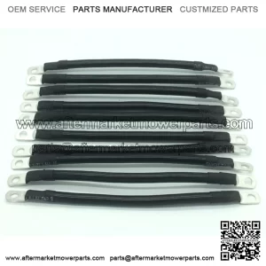 4 AWG 9 INCH Golf Cart Battery Cables for EZ-GO, Yamaha, Club Car 10 Pack