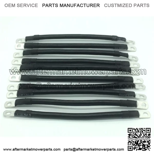 4 AWG 9 INCH Golf Cart Battery Cables for EZ-GO, Yamaha, Club Car 10 Pack