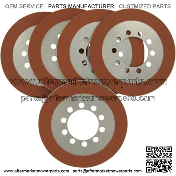 Organic Clutch Friction Plates Kit 5 Harley Big Twin 37930-68 (For: Harley-Davidson)