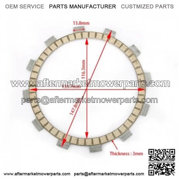 High Quality Paper Based Material Motorcycle Clutch Friction Plate for YAMAHA