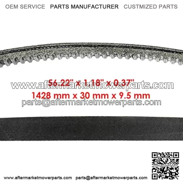 Drive Belt Compatible with John Deere 1200 1200A Bunker rakes Gator Trail 4X2 6X4 RE28721 - Image 2
