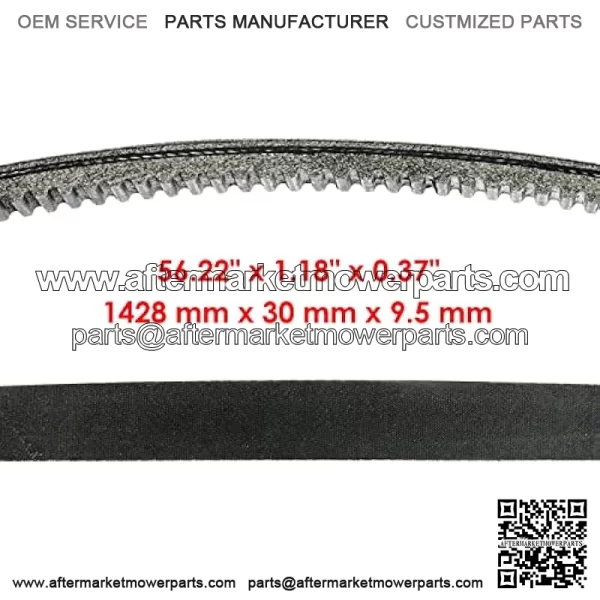 for John Deere 1200 1200A Bunker and Field Vehicle Rakes Drive Belt Model KVTR-17904 - Image 4