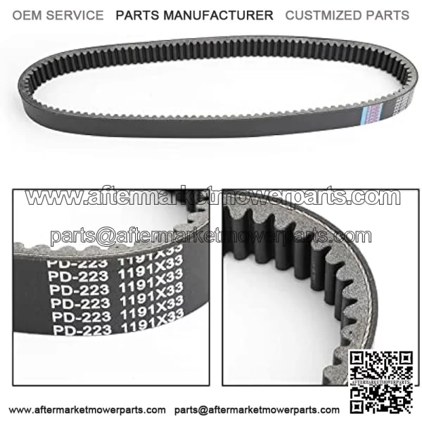 Bruce & Shark Motor Drive Belt for John Deere Gator XUV 825I S4 2015-2018 855D S4 2015-2018 - Image 3