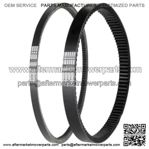 Golf Cart Clutch Drive Belt & Starter Generator Belt for EZGO TXT/Medalist/Workhorse Cushman Express ST 4 Cycle Gas 1994 UP with Robins Motors, OEM# 72054G01, 72024G01, 72025G01, 26414G01