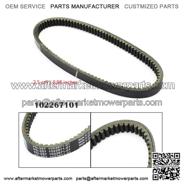 Drive Transmission Belt fit for Club Car XRT1200 XRT1200SE Pioneer 1200 1200SE