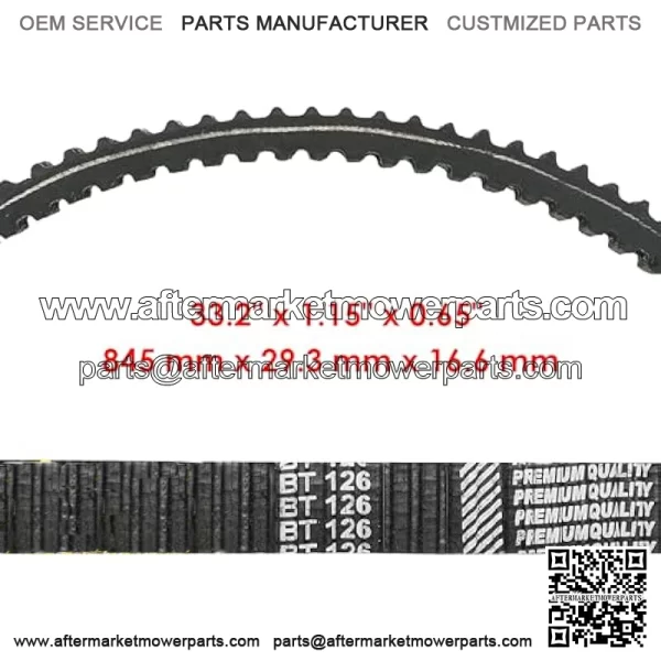 Drive Belt Compatible with Suzuki Lt-A400F Lta400F Eiger 400 4X4 Auto 2002-2007 V-Belt - Image 2