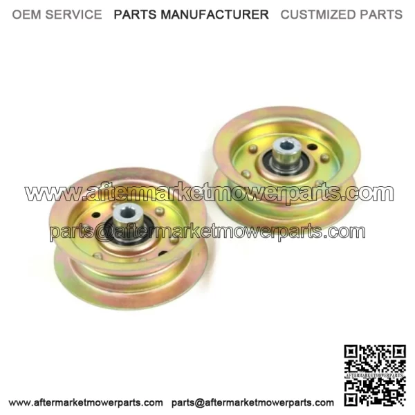 Pack of 2 Flat Idler Pulley for  TimeCutter SS 4225 74721 Riding Mower