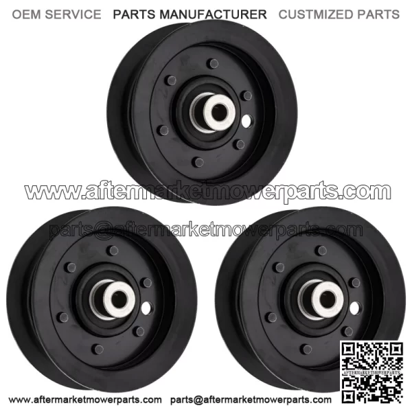 Flat Idler Pulley Set for  TimeCutter SS5000 Z4200 106-2175 132-9420 3-Pack