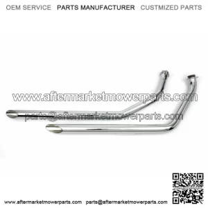 Chrome 1 3/4" Drag Pipes Slash Cut Exhaust 1970-1984 FX Shovelhead Super Glide (For: Harley-Davidson)
