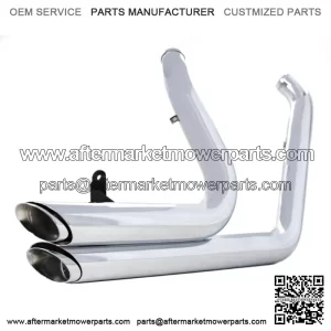 Chrome Staggered Shortshots Short Shots Exhaust Drag Pipes Harley Dyna FXD 91-05 (For: Harley-Davidson)
