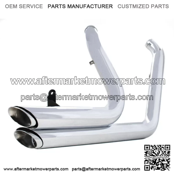 Chrome Staggered Shortshots Short Shots Exhaust Drag Pipes Harley Dyna FXD 91-05 (For: Harley-Davidson)