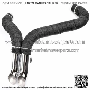 Chrome 1 3/4" L.A.F LAF Drag Pipes Exhaust Harley Softail Chopper Custom Wrapped (For: Harley-Davidson)