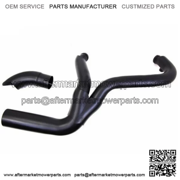 Black High Output 2 into 1 Exhaust Pipe Header Harley Touring Bagger 2007-2016 (For: Harley-Davidson)