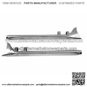 Chrome Fishtail Fish Tail Tails Slip-On Mufflers Exhaust 85-94 Harley Touring (For: Harley-Davidson)