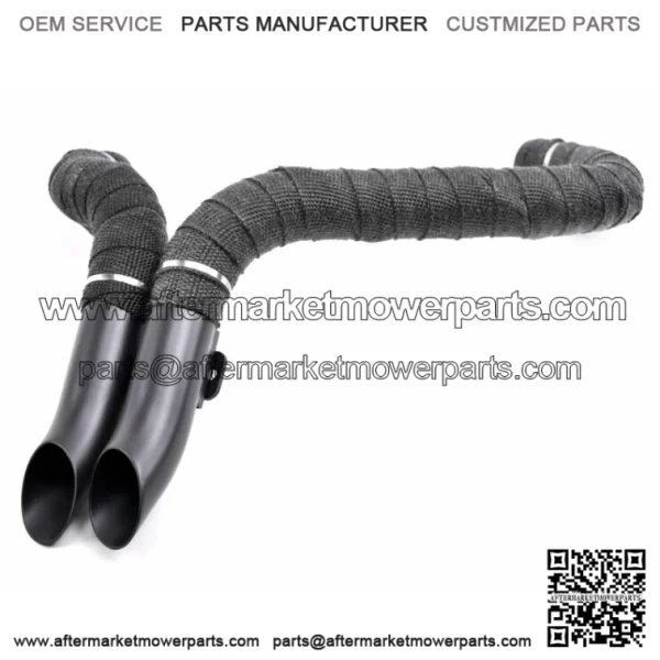 Black 1 3/4" L.A.F LAF Drag Pipes Exhaust Harley Softail Chopper Custom Wrapped (For: Harley-Davidson)