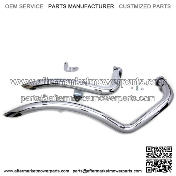 Chrome 2" Curvado Big Radius Drag Exhaust Pipes 2004-2013 Harley Sportster (For: Harley-Davidson)