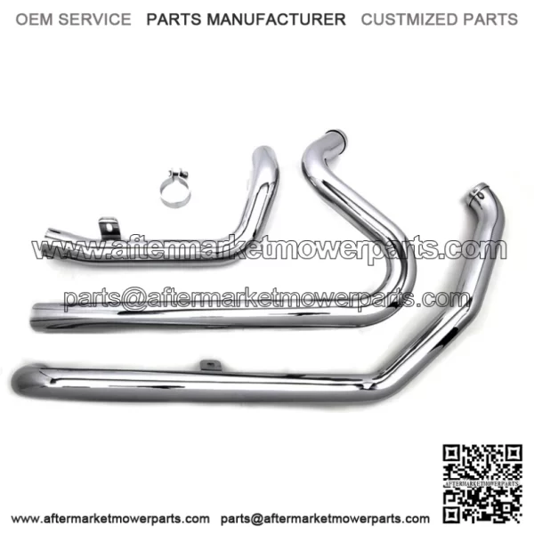 Chrome True Dual Crossover Exhaust Header Pipes Harley Dresser Touring 2010-2016 (For: Harley-Davidson)