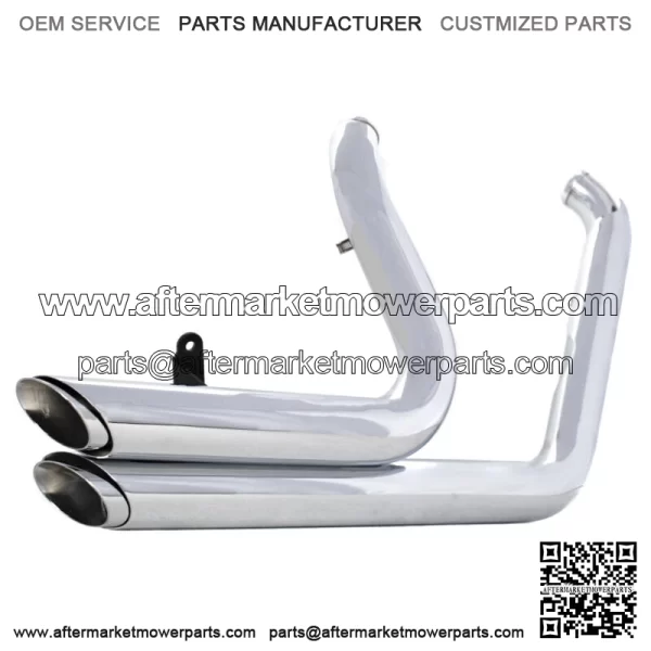 Chrome Staggered Shortshots Short Shots Exhaust Drag Pipes Harley Dyna FXD 06-17 (For: Harley-Davidson)