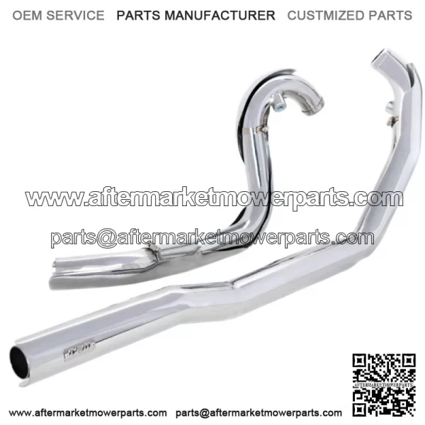 ACM Chrome True Duals Headers Exhaust Pipes System Harley Touring Bagger 1995-08 (For: Harley-Davidson)