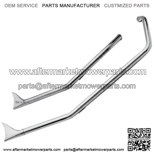 Upsweep Fishtail Exhaust Drag Pipes Harley Softail Bobber Chopper Custom FX (For: Harley-Davidson)