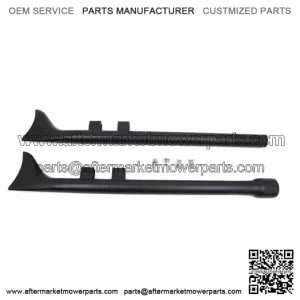 Black Fishtail 33" Slip-On Mufflers Exhaust Pipes Harley 17-20 Touring Bagger (For: Harley-Davidson)