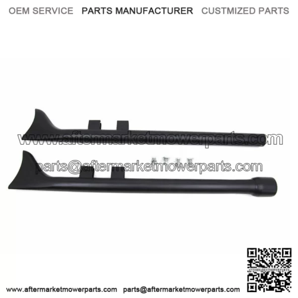 Black Fishtail 33" Slip-On Mufflers Exhaust Pipes Harley 17-20 Touring Bagger (For: Harley-Davidson)