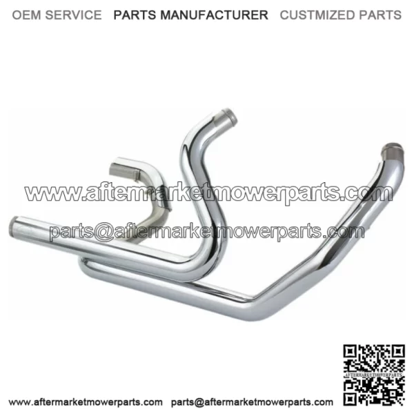Chrome Power-Tune Duals Header Exhaust Pipes Harley 17-20 Touring Bagger (For: Harley-Davidson)