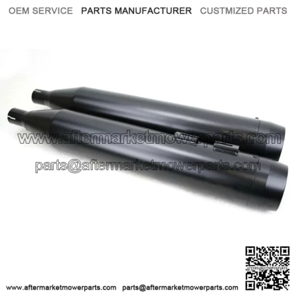4.5" Black Snub Nose Slip-On Mufflers Exhaust Pipes 95-16 Harley Touring Bagger (For: Harley-Davidson)
