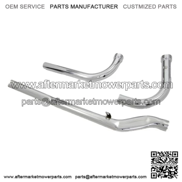 Paughco Chrome Up Sweep Drag Exhaust Header Pipes Harley Generator Panhead (For: Harley-Davidson)